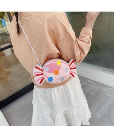 Lurrose Pink Mini Crossbody Bag for Girls | Candy Pocket Storage Pouch 21x11x5cm - Ideal for Children - Buy Online on GoSupps.com