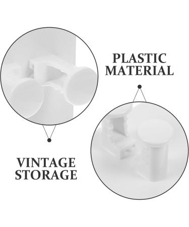 Fondotin 4-Piece Shower Hook Organizer for Safety Razors | Durable ABS Razor Stands | Space-Saving Bathroom Storage | 7.50x5.50x3.00cm White - Buy Online on GoSupps.com