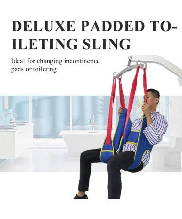 Patient Lift Sling with Opening U Shape Divided Leg Sling Lifting Aid Straps for Safe and Easy Patient Transfer Bed Positioning and Bathing Assist Aids Hoyer Sling - Buy Online on GoSupps.com