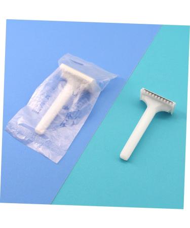Beaupretty 50-Pack Disposable Skin Knife Razors for Men - Metal Reusable Hair Removal & Pedicure Tools with Case - White - Buy Online on GoSupps.com