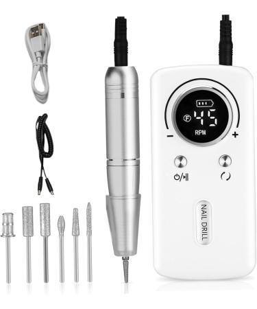 1 Set Electric Nail Drill Nail Drill Kit 45000RPM Nail Drill Kit Rechargeable Portable Nail Drill Professional for Acrylic Nails with 6 Nail Drill Bits Electric Nail File for Manicure Pedicure - Buy Online on GoSupps.com
