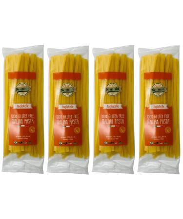 4 Pack, Gluten-Free TAGLIATELLE Sanniti Italian Gluten Free European-Kosher Vegan GMO-Free Tagliatelle Pasta Made with Corn and Rice imported from Italy, 8.8 oz (Pack of 4)