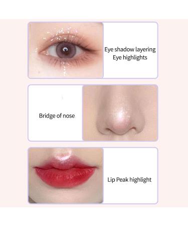 Liquid Shimmer Eyeshadow | Eye Shadow Eye Makeup Brilliant Gel Highlighter Shimmer Shadow Brighten Eyes Make Up 04# - Buy Online on GoSupps.com