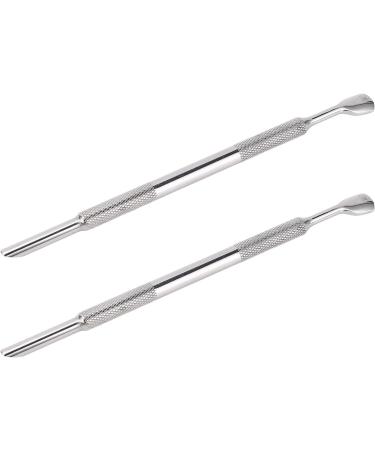 2 Set Cuticle Pusher Set Dead Skin Removal Versatile Cuticle Pusher Nail Polisher Finger Divider for Home Nail Salon - Buy Online on GoSupps.com