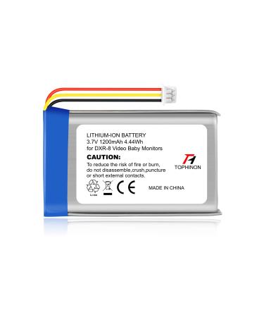 Tophinon Replacement Battery for Infant Optics DXR-8 Baby Monitor Battery Sp 803048,3.7V 1200mAh Lithium-ion Rechargeable