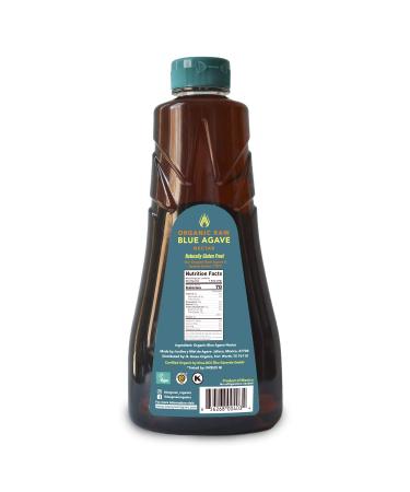 Organic Raw Blue Green Agave Nectar - 32 Ounce Bottle - Buy Online on GoSupps.com