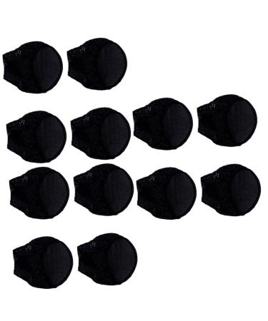 Mobestech 6 Pairs High Heel Toe Cushion Toe Cover Liners High Heels for Women Closed Toe Womens Shoe Toe Topper Metatarsal Cushions Pad High Heel Mat Cotton Lace Invisible Women's Socks Miss