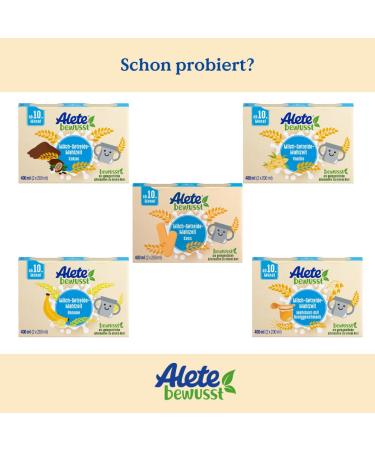 Alete Evening Milk Cereal Meal Multi-Grain Ready-to-Drink Baby Food (400ml) | 10+ Months | Healthy Baby Porridge Alternative - Buy Online on GoSupps.com