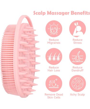 YONOY 2 Pack Silicone Body Scrubber - Gentle Exfoliating Bath & Shampoo Brush for Sensitive Skin - Scalp Massager & Double-Sided Body Brush - Lathers Well - Buy Online on GoSupps.com