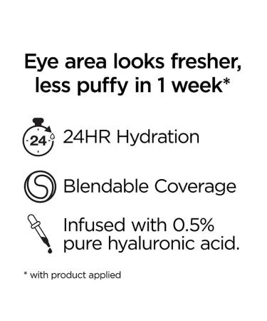L'Oreal Paris True Match Eye Cream Concealer with Hyaluronic Acid Medium C5-6 0.4 fl. Oz (Pack of 3) - Buy Online on GoSupps.com