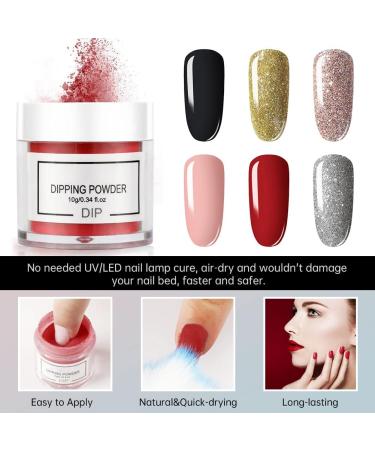 Lichengtai Nail Dipping Powder Set - High Reflective Glitter for Professional Nail Art | Fine Nail Powder for Stunning Looks - Buy Online on GoSupps.com