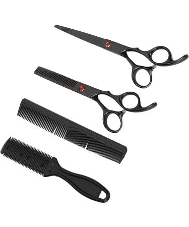 YAOGOHUA Hair Cutting Scissors Set with Straight Shear and Thinning Shear for Home Salon Barber - Buy Online on GoSupps.com