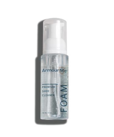ArmourMe Shoe Cleaner and Fabric Foam Solution Works on Leather Whites Nubuck Golf Shoes Basketball Shoes Boots Sandals Home and Car Upholstery NON TOXIC 100 ML Transparent Blue