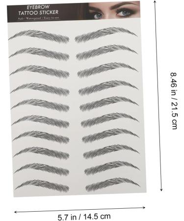 Beavorty 18 sheets Eyebrows Off Peel Brow Hair-like Sticker D And Temporary Grooming Shaping 1 count (Pack of 1) Blackx3pcs - Buy Online on GoSupps.com