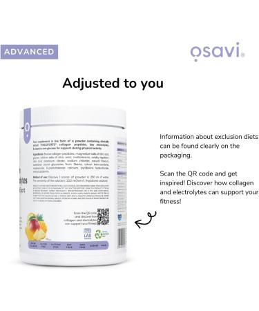  OSAVI Osavi Collagen Electrolytes Vitality and Sport Pineapple & Mango 390 g - Buy Online on GoSupps.com