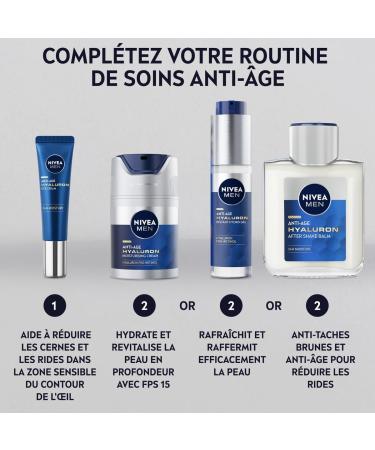 NIVEA MEN Active Age Complete Anti-Aging Day Care (1 x 50 ml) Facial care enriched with creatine and caffeine 6-in-1 moisturizing & anti-aging men's care with a light texture - Buy Online on GoSupps.com