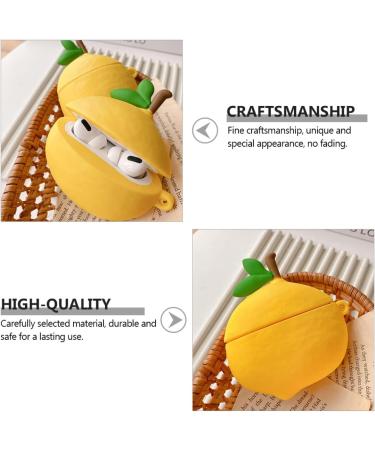 UKCOCO 1Pc Lemon Headphone Case Silicone Earbud Case Earphone case Skin Earphone case Protector Leather Protector Silicone Wireless Earphone Cover Pro2 Plastic case Printing Silica Gel Yellow 8x7.5x4cm - Buy Online on GoSupps.com