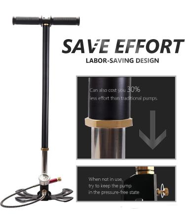 VEPURLT 3-Stage High Pressure Hand Pump | 4500Psi for Air Rifles, Car Tires & Scuba Tanks - Buy Online on GoSupps.com
