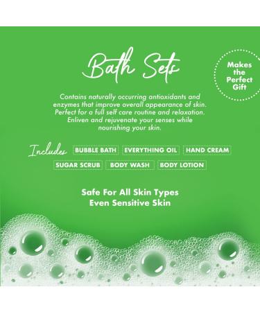 Urban Hydration Renew & Restore Vanilla 6pc Bath & Body Set | Sulfate & Paraben Free | Ideal for All Skin Types - Bubble Bath Everything Oil Hand Cream Sugar Scrub Body Wash & Lotion - Buy Online on GoSupps.com