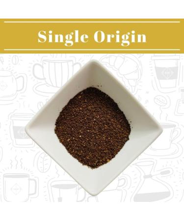ETHIOPIAN Coffee Ground Espresso | Single Origin Heirloom Arabica | Medium Roast | Colco Coffee Santico | Hand Roasted Coffee (500g Resealable Bag) - Buy Online on GoSupps.com