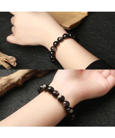 Feng Shui Black Obsidian Wealth Bracelet | Crystal Healing Jewelry for Men & Women | Perfect Gift - Buy Online on GoSupps.com