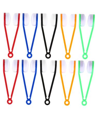 Milisten Eyeglasses Cleaner Brush Mini Sun Eyeglass Microfiber Cleaner Brush Cleaning Tool Eyeglasses Cleaning Clip Mixed Color Cleaning Clip