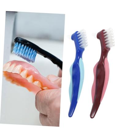 Foytoki 4-Piece Prosthesis Toothbrush Cleaning Set | Travel Brush for Braces & Retainers - International Shipping - Buy Online on GoSupps.com