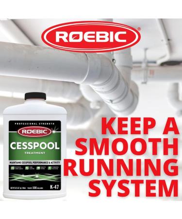 Roebic K-47-Q Cesspool Treatment Prevents Clogging and Buildup Exclusive Biodegradable Bacteria Digests Paper and Destroys Sludge 32 Ounces - Buy Online on GoSupps.com