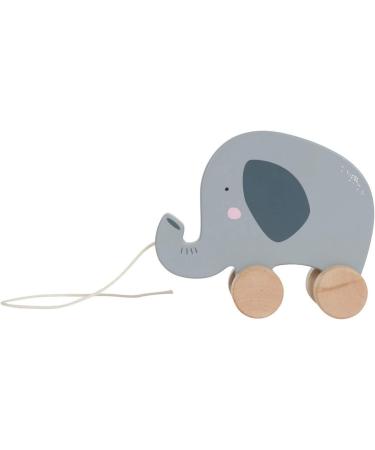 Little Dutch 4450 Wooden Pull Along Elephant | International Shipping & Fun Toys for Kids - Buy Online on GoSupps.com