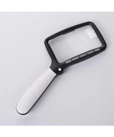 Portable 1PCS LED Folding Rectangle Magnifier 2X for Reading Full of Stars