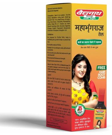 Buy Baaidyanath Mahabhringraj Tel 200 ml - Premium Ayurvedic Hair Oil for Strong Hair Growth - International Shipping Available - Buy Online on GoSupps.com