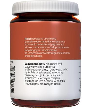 NMM Sp z oo Vitalers Cooper 2 mg 120 tablets vegan 4 months supplementation No preservatives pure composition - Buy Online on GoSupps.com