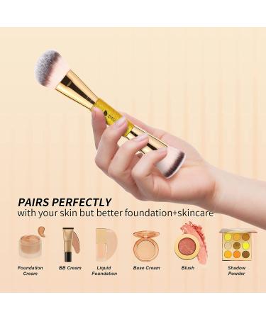 DUcare Dual-Ended Foundation Brush - Perfect for Blending Liquid, Powder, & Cream Makeup - Buy Online on GoSupps.com