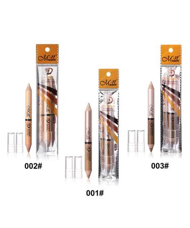 MEICOLY Highlight Contour Stick 6 Color Double-Headed Face Bronzer & Shimmer Cream Pen | 3D Contour Set with Pencil Sharpener - Buy Online on GoSupps.com