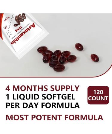 Astaxanthin 12mg Natural Antioxidant Supports Immune Fresh Microalgae for Skin Eye and Internal Circulation Health 120 Softgels (01 01#) 01# 01 - Buy Online on GoSupps.com