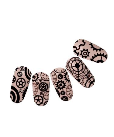 Mezerdoo Wrench Chain Gear Nail Art Stamping Template Plate - B15 - Buy Online on GoSupps.com