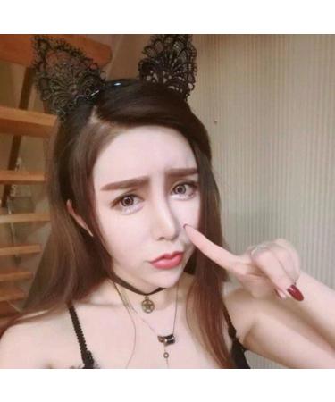 ZHOUBA Women Cute Cat Ear Fashion Lace Hairband Headband Hair Accessories Gift (Black) - Buy Online on GoSupps.com