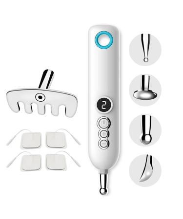 5 in 1 Electronic Meridian Energy Acupuncture Pen Pain Relief Tool Pulse Massage Constant Temperature Heating Suitable for Different Body Positions