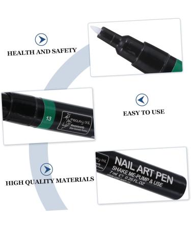 Ipetboom 1pc Diy Nail Polish Pen Manicure Pen Nail Art Diy Tool Nail Implements Manicure Drawing Pen Nail Tool T Tool Nail Gel Polish Manicure Tool Painting Pen Liquid 3d Unique - Buy Online on GoSupps.com