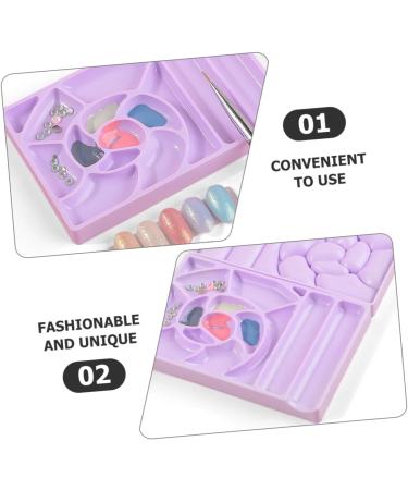 FRCOLOR 6 Pieces Nail Polish Mixing Plates Nail Polish Dish For Manicure Multigrid Design Easy To Clean Easy To Use Suitable For Nail Art Color Blending - Buy Online on GoSupps.com