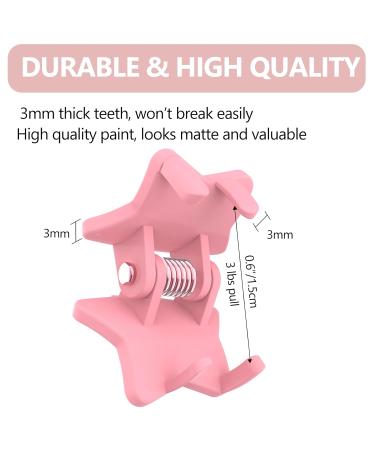 ADRIONE Mini Hair Clips 100 Pack - Colorful Star Design - Durable Toddler & Baby Hair Clips - Small Claw Clips for Fine Hair & Bangs - Women's Hairstyle Accessories - Buy Online on GoSupps.com