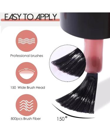 Black Glitter Gel Nail Polish Nail Varnish Soak off UV/LED Lamp French Manicure Nails Long Lasting Nail Art Manicure Salon DIY at Home - Buy Online on GoSupps.com