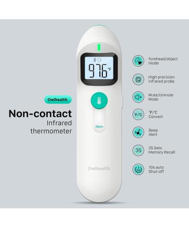 Forehead Thermometer for Adults & Kids - Accurate Digital Fever Alarm 35 Memory LCD Display - Buy Online on GoSupps.com