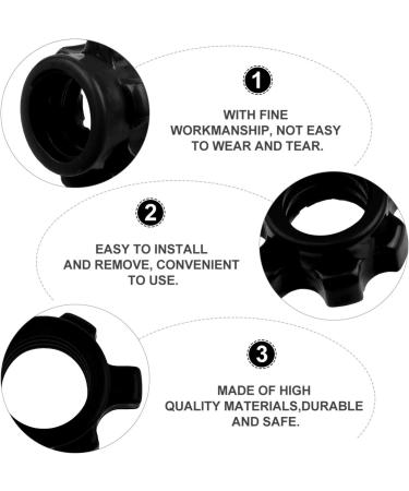 VOSAREA 4 Pcs Dumbbell Bar Nut - Spin Screw Clamp Fitness Accessories for Home Gym - Buy Online on GoSupps.com