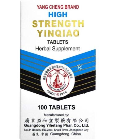 Solstice High Strength Yin Qiao Herbal Tablets - 100 Count - Upper Respiratory and Immune Support - Buy Online on GoSupps.com