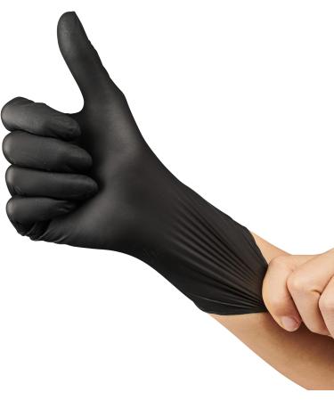 Care Plus Black Nitrile Exam Gloves - Latex Free, Powder Free, Non-Sterile, Food Safe, 100 XL - Buy Online on GoSupps.com