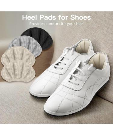 Flintronic 4 Pairs Sneaker Heel Repair Patches - Leather Protector for Most Shoes - Gray, Black, Beige (Set of 4) - Buy Online on GoSupps.com
