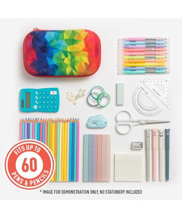 ZIPIT Colorful Pencil Box for Girls | Pencil Case for School | Organizer Pencil Bag | Large Capacity Pencil Pouch Pencil Box Kaleidoscope - Buy Online on GoSupps.com