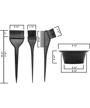 Barabesty Hair Dye Color Brush and Bowl Set Hair Color Brush Mixing Bowl Kit Tools for Hair Dying Coloring Applicator 7 Piece Set - Buy Online on GoSupps.com
