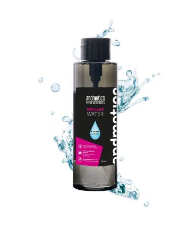 andmetics micelle cleaning water 500 ml |120 applications |as make -up removed facial cleaner can be used |Preparation before depilation |Simple pump mechanism |For all skin types